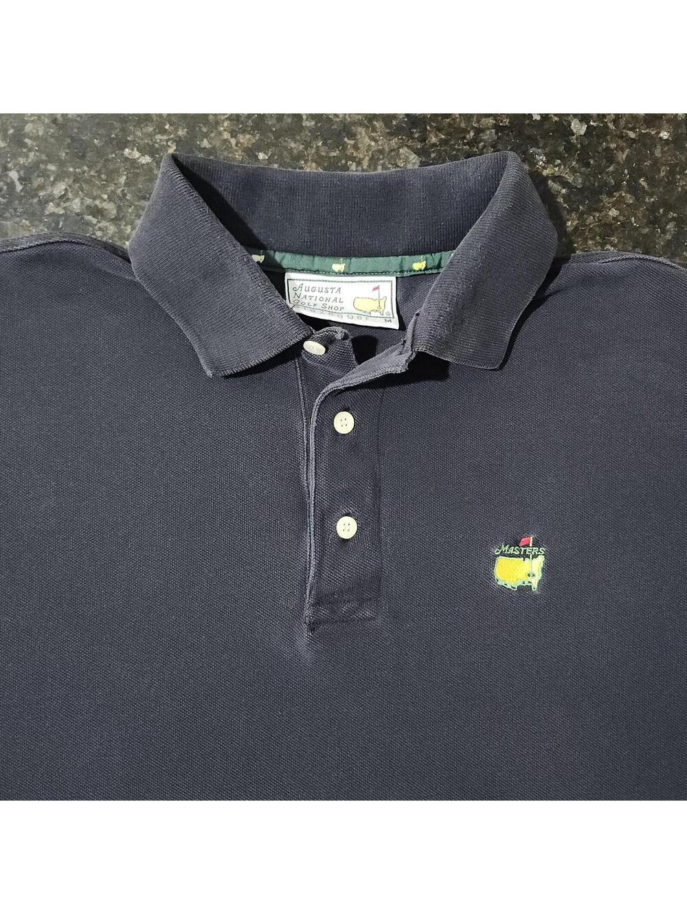 Slazenger Masters Augusta Golf Shop Polo Shirt Mens Medium Augusta Preppy Casual